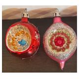 S - Collection of 6 Gorgeous Glass Christmas Ornaments
