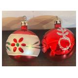 S - Collection of 6 Gorgeous Glass Christmas Ornaments