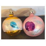 S - Collection of 6 Gorgeous Glass Christmas Ornaments