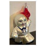 FR - Christopher Radko Ice Man Cometh Glass Ornament