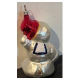 FR - Christopher Radko Ice Man Cometh Glass Ornament