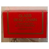 S - Set of 6 New Six-Foot Handcrafted Glass Bead Chains