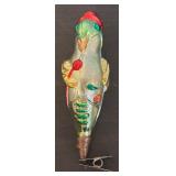 S - Set of 4 Vintage Glass Bird Clip Ornaments