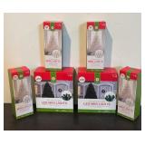 S - Set of 6 New Christmas Mini Light Strands 50 and 60 Count Indoor/Outdoor