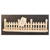 S - Winter Village Display Set with Fences, Snowy Trees, Street Lights and Clock Tower