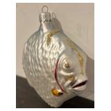 TR - Christopher Radko Poinsettia Santa Ornament