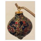 FR - Cloisonne Ornament with Floral and Berry Design