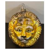 FR - Christopher Radko Gold Lion Glass Ornament