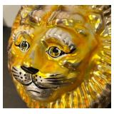 FR - Christopher Radko Gold Lion Glass Ornament