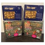 S - Set of 4 New Rice Lights Indoor String Lights