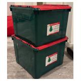 FR - Set of 2 Iris Holiday Storage Bins