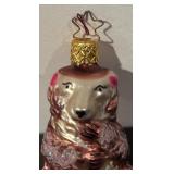 FR - Vintage Christopher Radko Ice Bear and Inge Glas OWC 1265 Grizzly Bear German Christmas Ornament