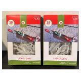 FR - Lot of New 300 Count Clear Mini Lights and Light Clips