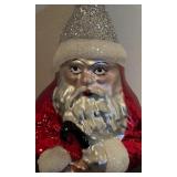 FR - Christopher Radko St. Nick Santa Glass Ornament