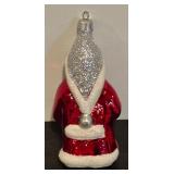 FR - Christopher Radko St. Nick Santa Glass Ornament