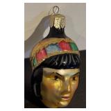 FR - Vintage Christopher Radko Apache Hand Blown Glass Ornament