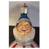 FR - Vintage Christopher Radko  Joey Clown Hand Blown Glass Ornament