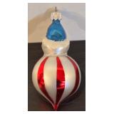FR - Vintage Christopher Radko  Joey Clown Hand Blown Glass Ornament