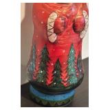 S - Large Festive Old World Style Santa Claus Holiday Ornament