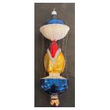 FR - Vintage Christopher Radko Ballooning Santa Hand Blown Glass Ornament
