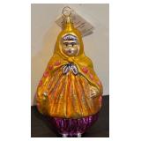 FR - Christopher Radko Russian Babushka Glass Ornament