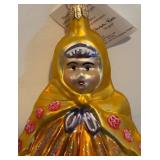 FR - Christopher Radko Russian Babushka Glass Ornament