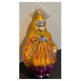 FR - Christopher Radko Russian Babushka Glass Ornament