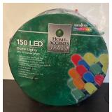 FR - 2 New Home Accents Holiday 150 LED Dome Light Sets Multicolor
