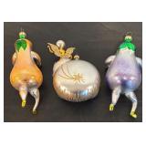 S - Set of 3 Ornaments by Soffieria De Carlini, Christopher Radko and More