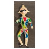 FR - Vintage Christopher Radko Dancing Harlequin Glass Ornament