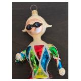 FR - Vintage Christopher Radko Dancing Harlequin Glass Ornament