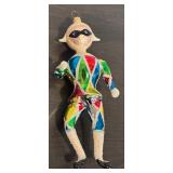 FR - Vintage Christopher Radko Dancing Harlequin Glass Ornament