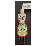 FR - Christopher Radko Puss in Boots Glass Ornament