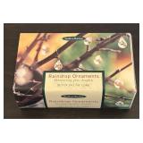 S - Lot of 4 New Smith & Hawken Raindrop Ornaments Sets