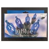 S - Lot of 4 New Blue Battery Operated Mini Light Sets