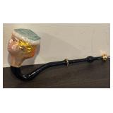 FR - Christopher Radko Talking Pipe Ornament Head Design
