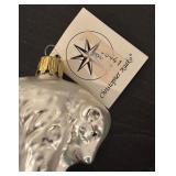 FR - Christopher Radko Polar Bear Glass Ornament