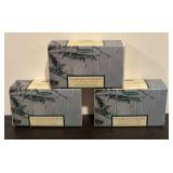 S - New Smith & Hawken Red Berry and Cloudburst Glass Ornaments