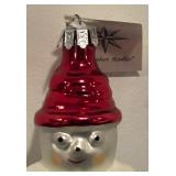 FR - Christopher Radko Frosty Cares Snowman Ornament