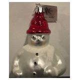 FR - Christopher Radko Frosty Cares Snowman Ornament