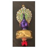 FR - Christopher Radko Celestial Peacock Glass Ornament
