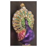 FR - Christopher Radko Celestial Peacock Glass Ornament