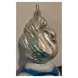 FR - Christopher Radko Swan Glass Ornament