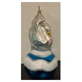 FR - Christopher Radko Swan Glass Ornament