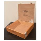 S - Set of 3 Wooden Cigar Boxes Ashton, Oliva and Crop English Market