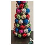 S - Pretty Pre-Lit Multicolor Ornament Christmas Tree Decor