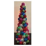 S - Pretty Pre-Lit Multicolor Ornament Christmas Tree Decor