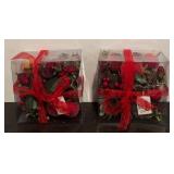 TR - Holiday Decor Collection with Tree Candle, Garland, Fruit Accents, Cards, Napkins and More