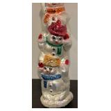 TR - Christopher Radko Snowtem Pole Glass Ornament