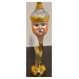 TR - Christopher Radko Double Face Golden Trumpet Ornament